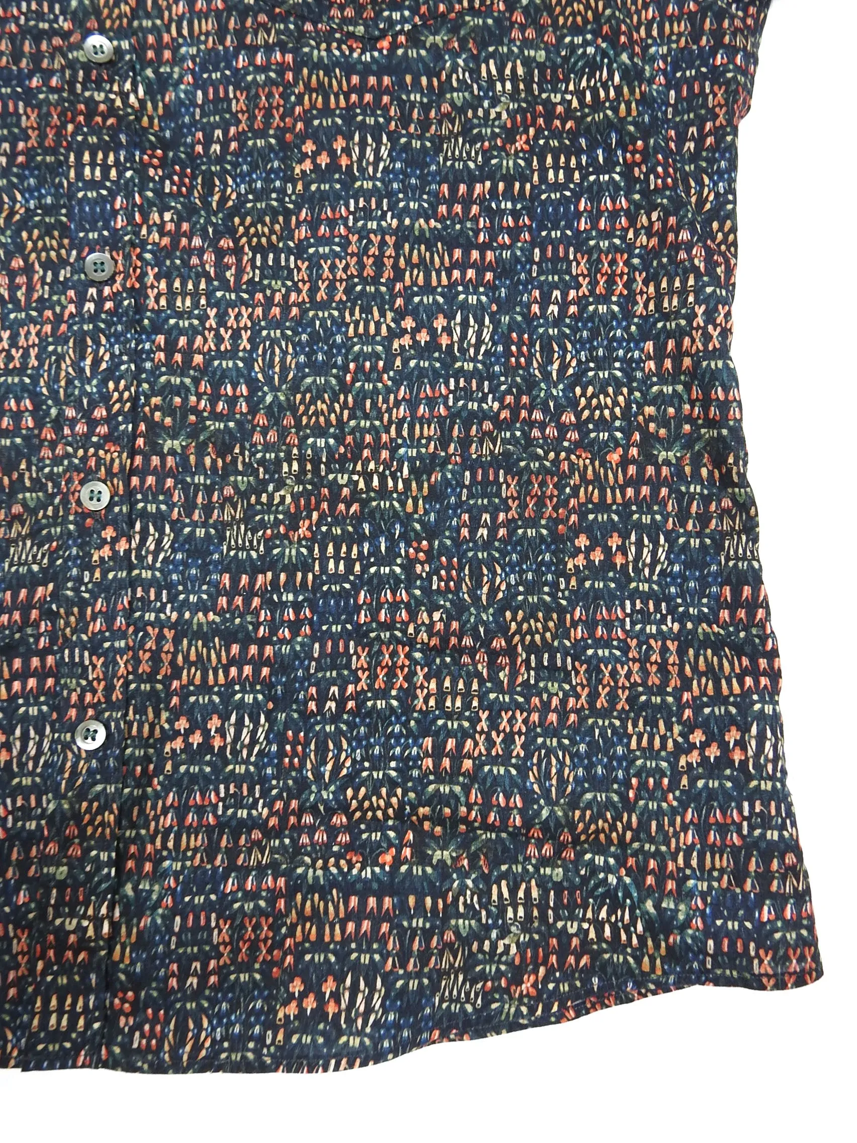 Dries Van Noten Green Pattern SS Shirt Size 52