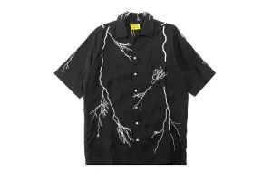 DSM - Lightning Button Up - BLACK