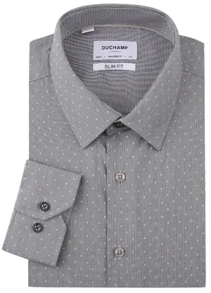 Duchamp London Black Textured Dress Shirt