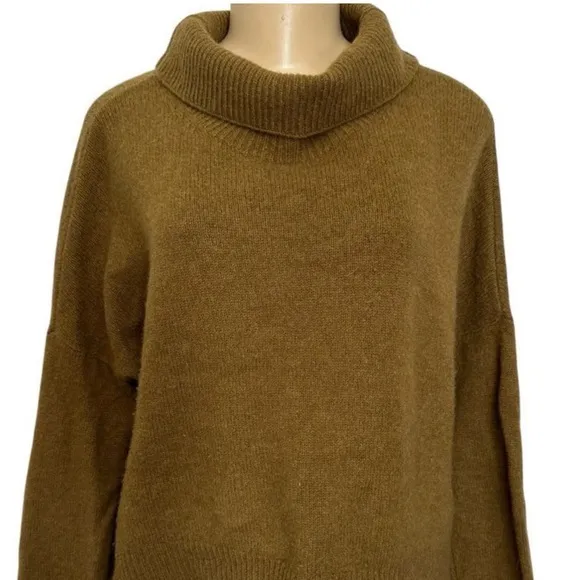 Eileen Fisher Merino wool Cashmere blend Turtleneck pullover sweater
