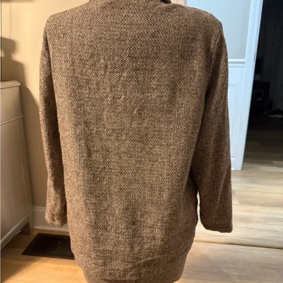 Eileen Fisher New York 100% wool tweed blazer size medium