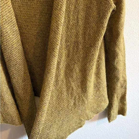 Eileen Fisher Waterfall Open-Front Web Cardigan Women Small Wool/Mohair/Cashmere