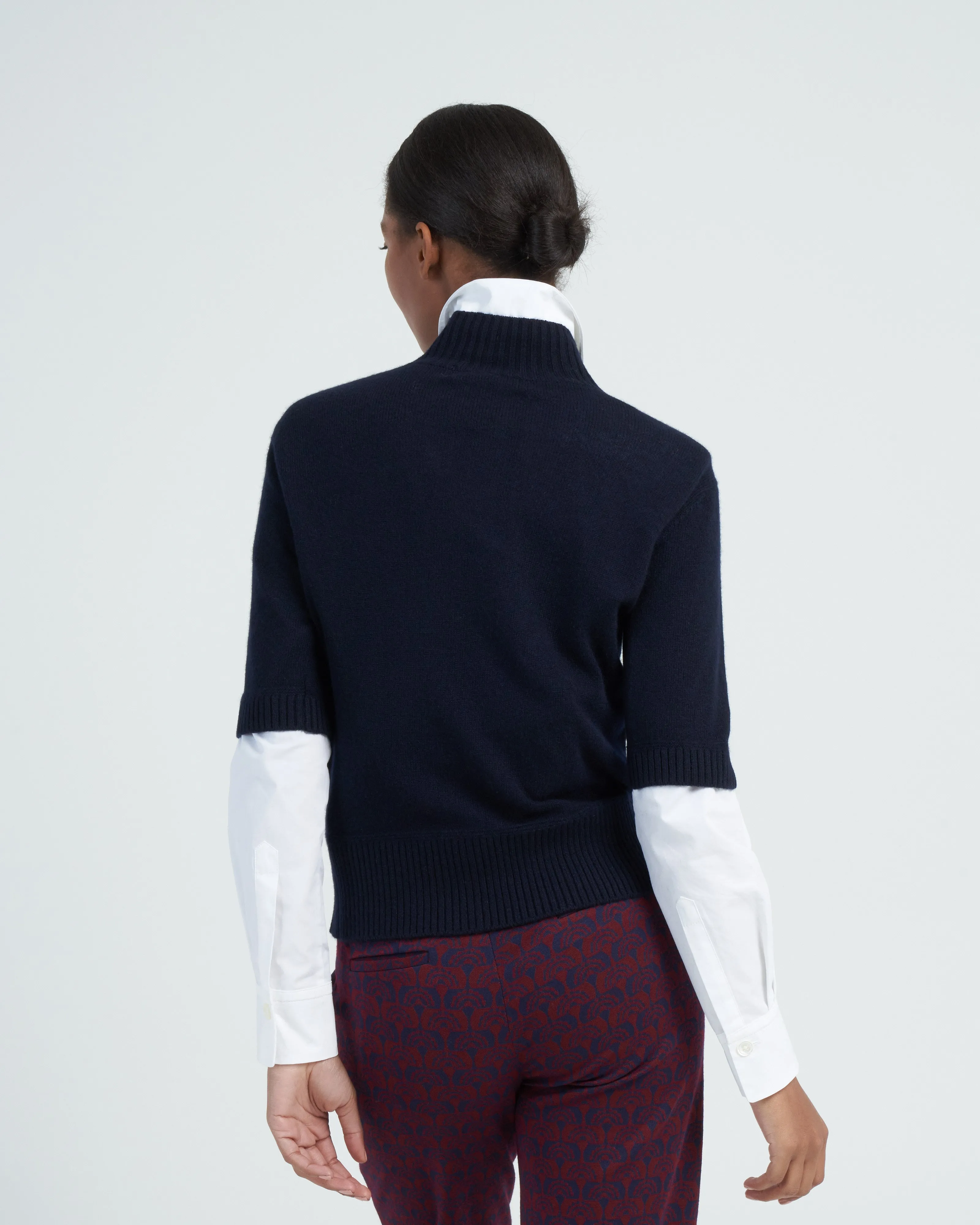 elbow sleeve turtleneck - pirate