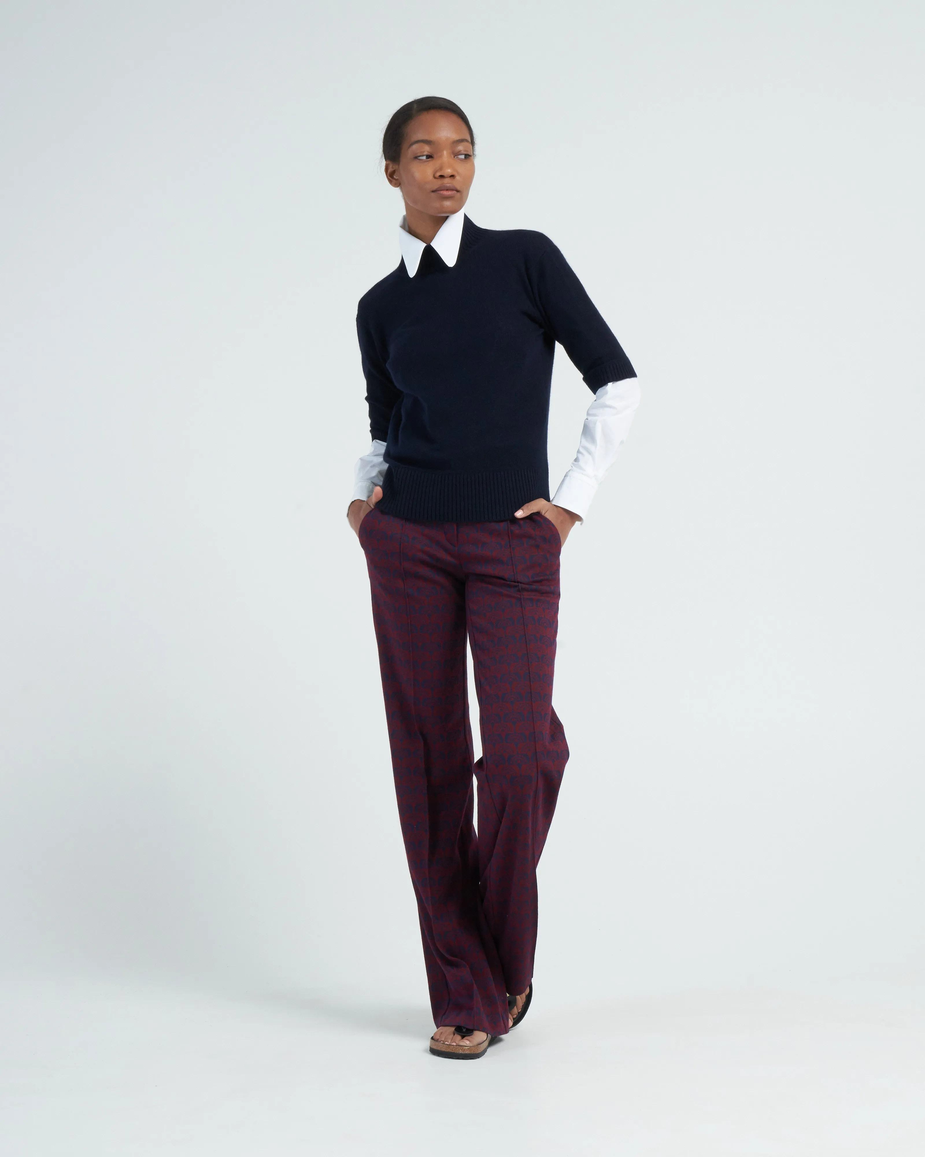 elbow sleeve turtleneck - pirate