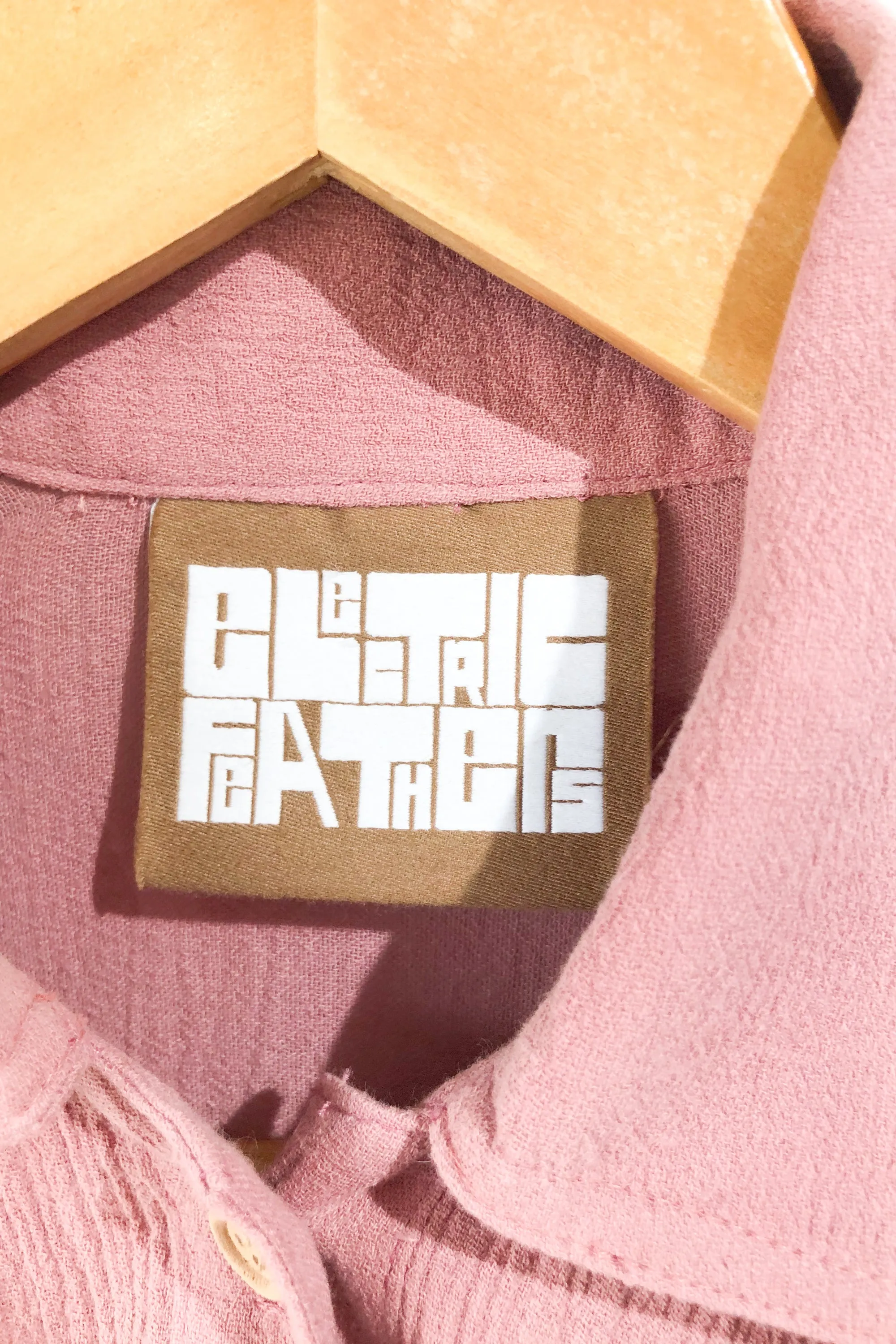 Electric Feathers Mauve Rimbaud Shirt Dress