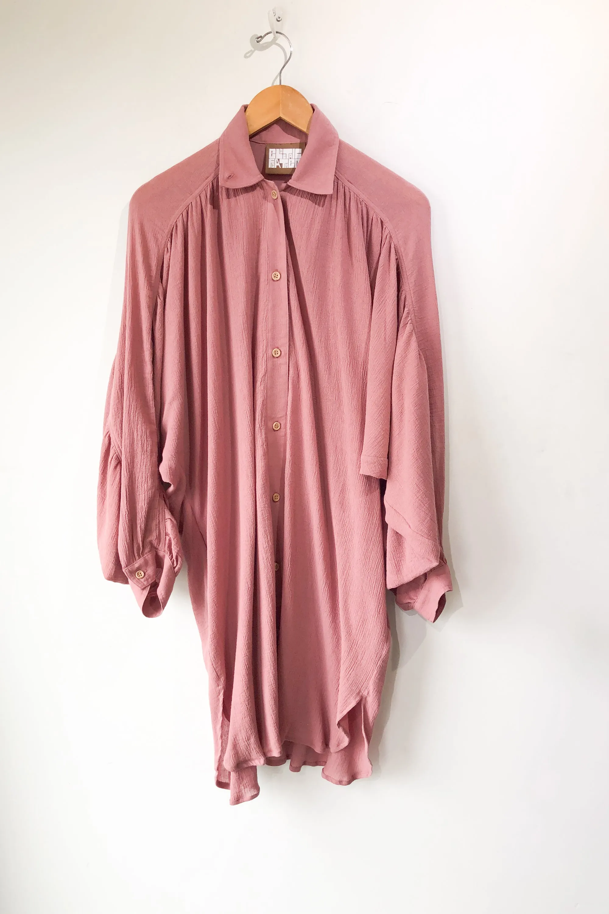 Electric Feathers Mauve Rimbaud Shirt Dress