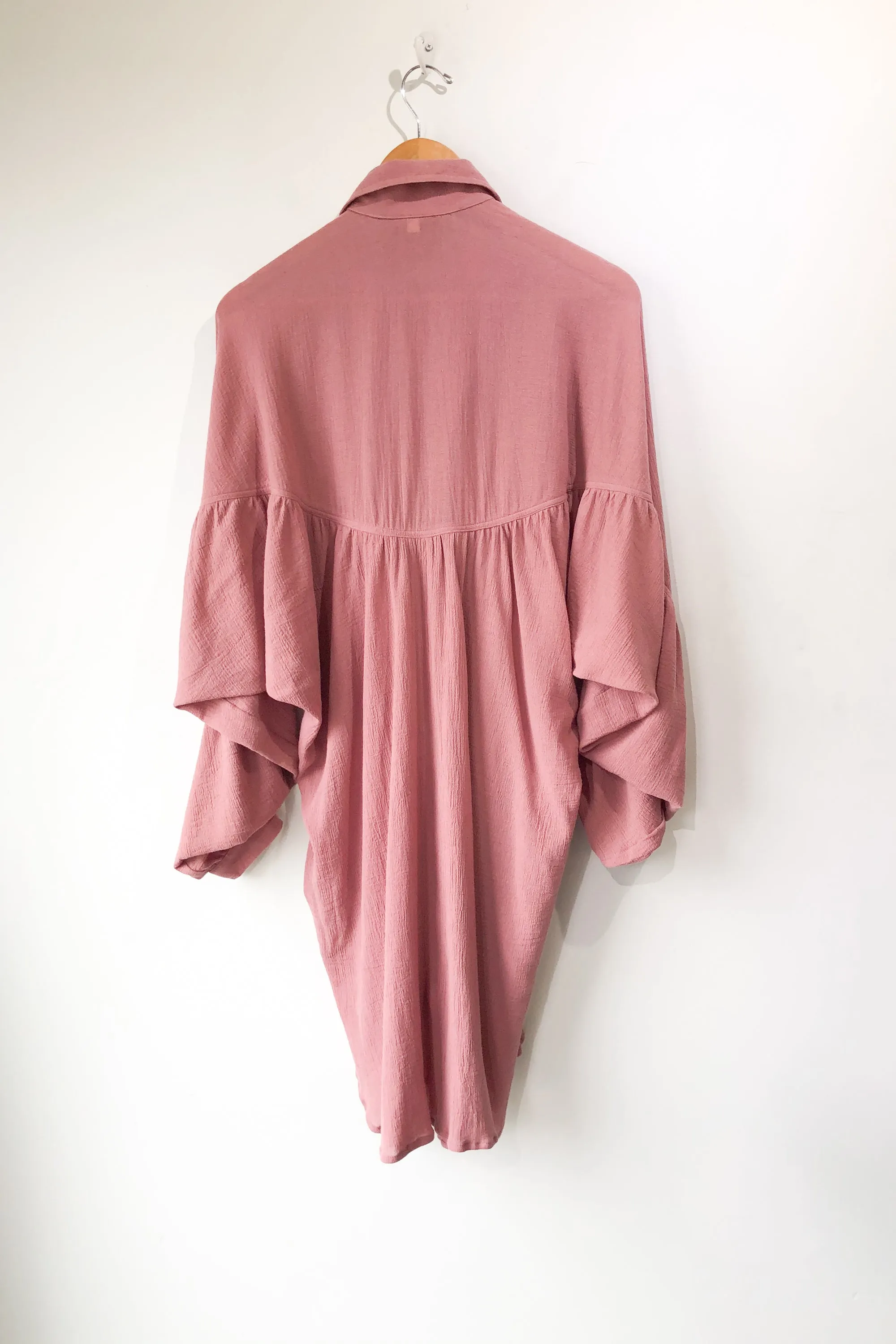 Electric Feathers Mauve Rimbaud Shirt Dress