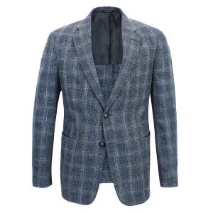 Emporio Armani - Blue/Beige Check Blazer