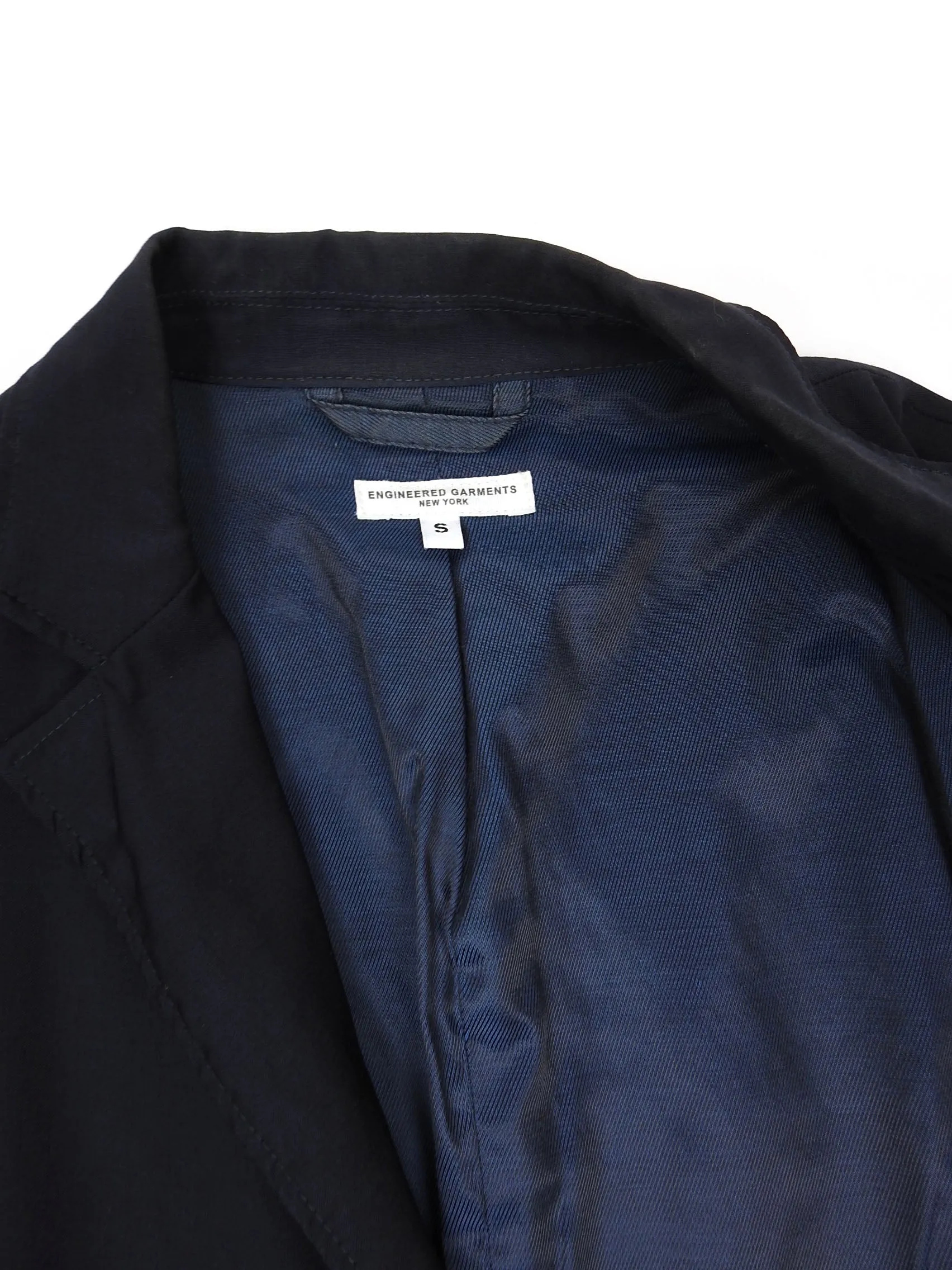 Engineered Garment Navy Wool Blazer Size Small