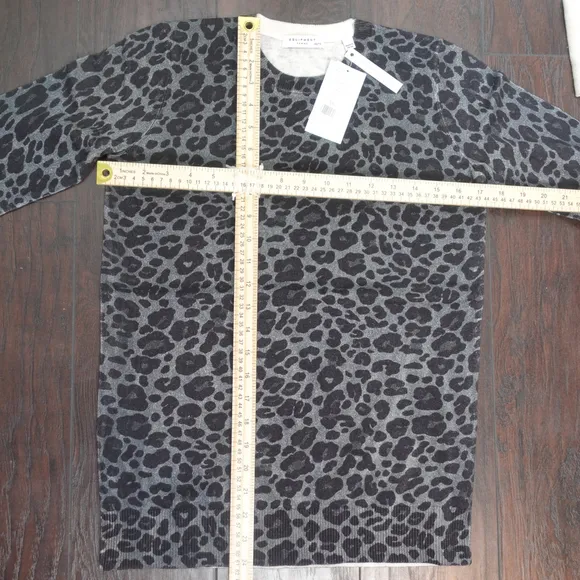 Equipment Rei Leopard-Print Cotton &amp; Cashmere Sweater Women's Pullover size XS
