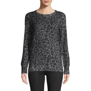 Equipment Rei Leopard-Print Cotton &amp; Cashmere Sweater Women's Pullover size XS