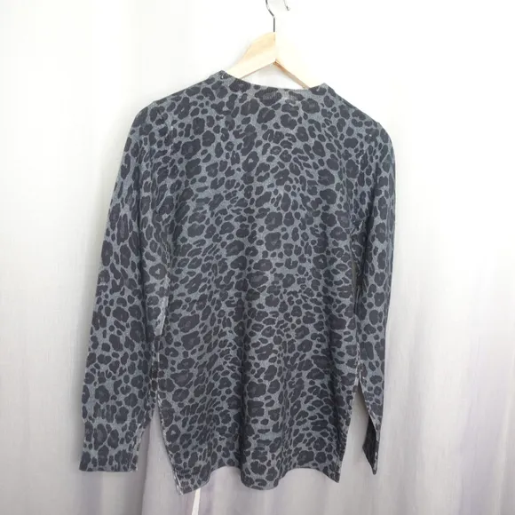 Equipment Rei Leopard-Print Cotton &amp; Cashmere Sweater Women's Pullover size XS