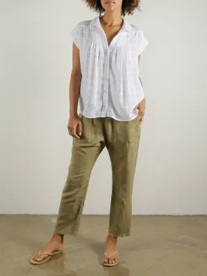 Erika Drop Pant in Linen - Camp