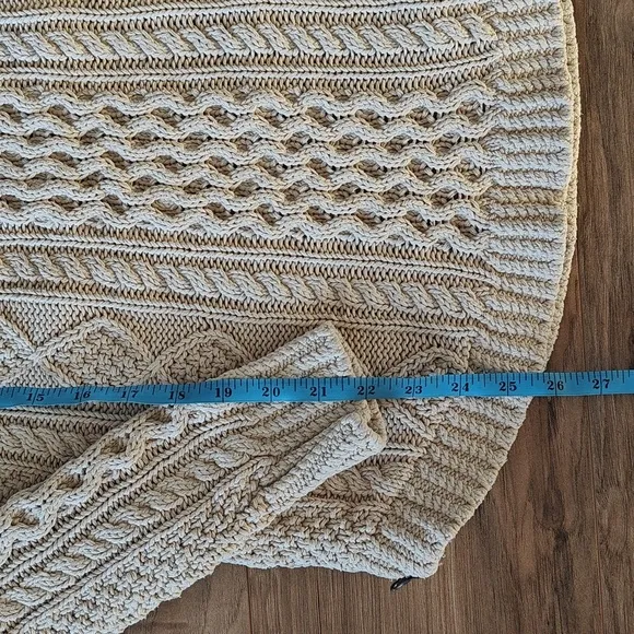 EUC L.L. Bean Signature Cotton Fisherman Tunic Sweater