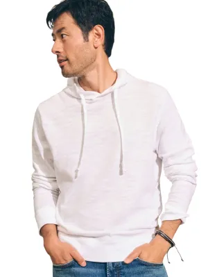 Faherty Sunwashed Slub Hoodie - White
