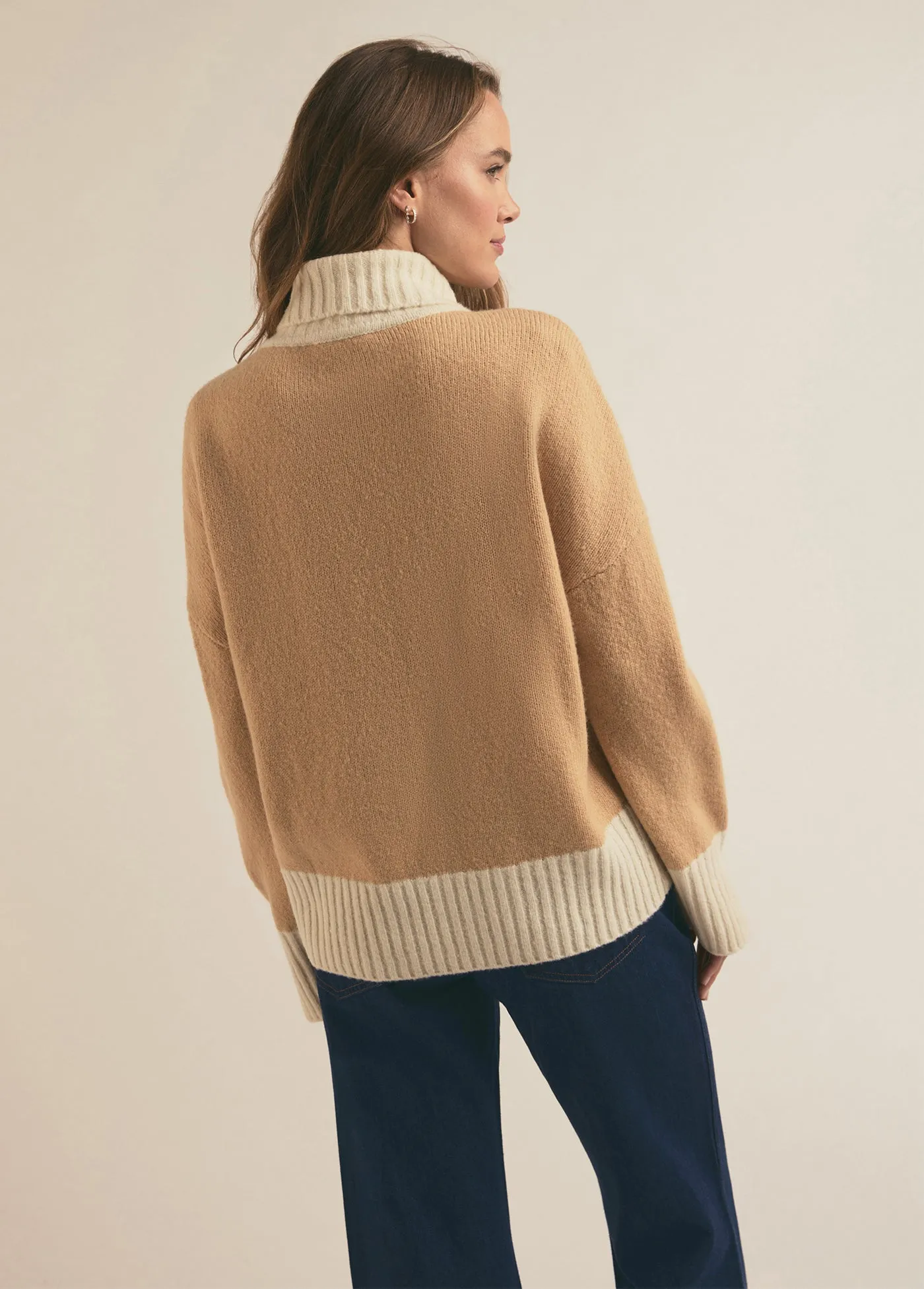 Favorite Daughter - The Andi Sweater - Beige/Ivory