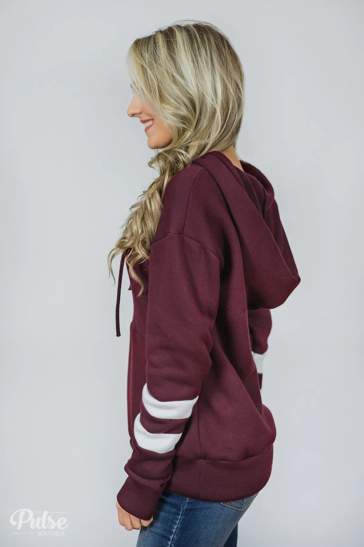 Feels Like Home Soft Hoodie- Burgundy
