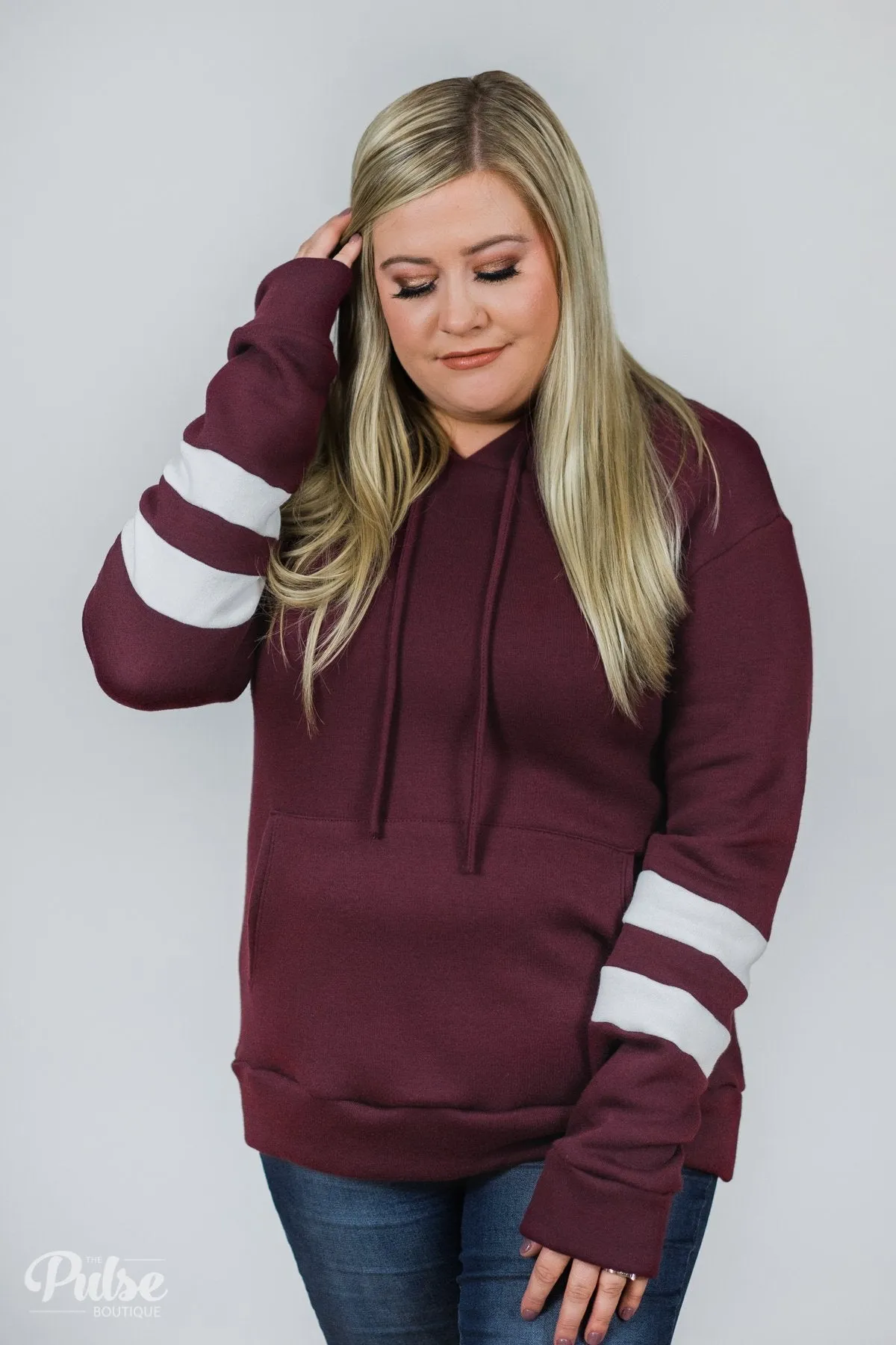 Feels Like Home Soft Hoodie- Burgundy