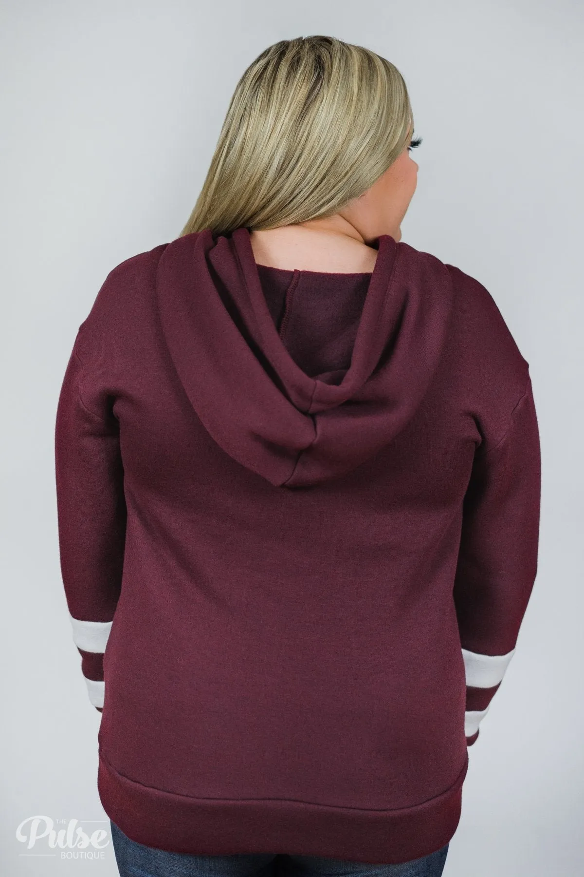 Feels Like Home Soft Hoodie- Burgundy