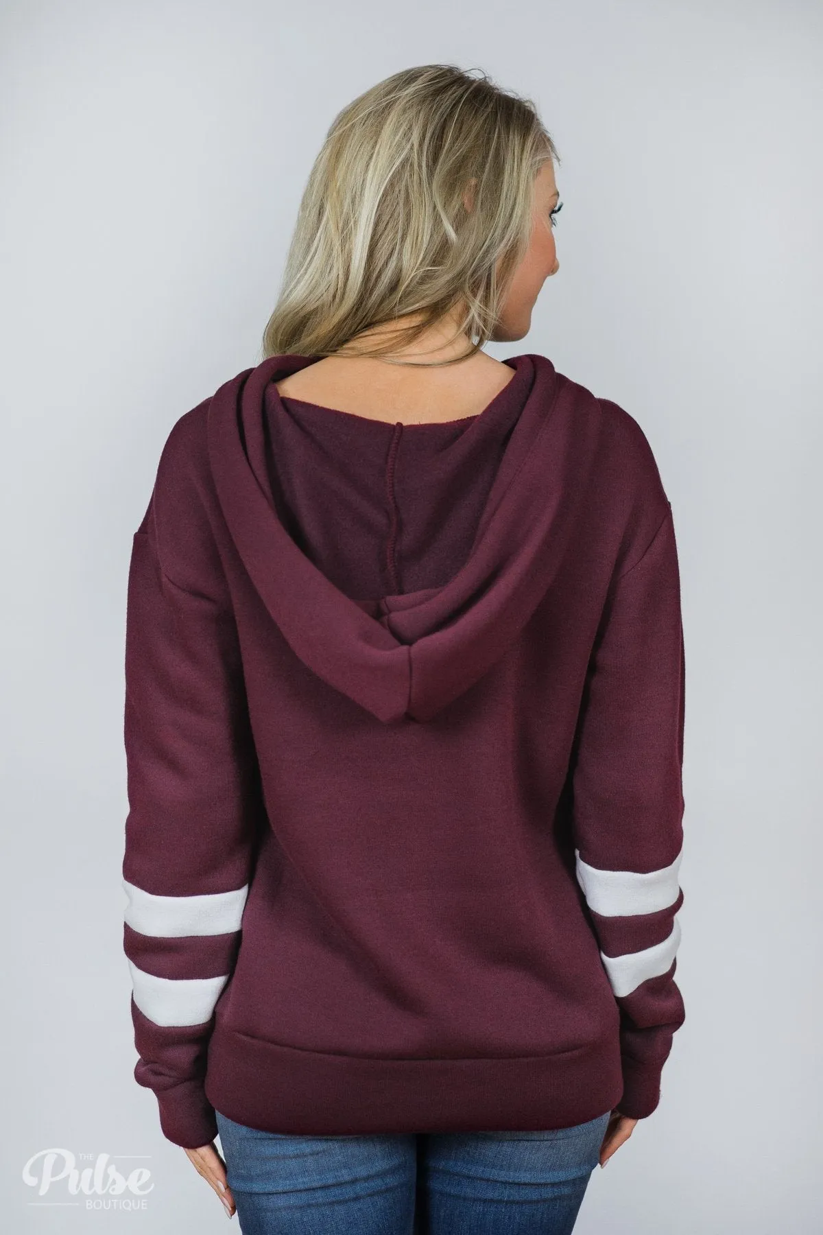 Feels Like Home Soft Hoodie- Burgundy