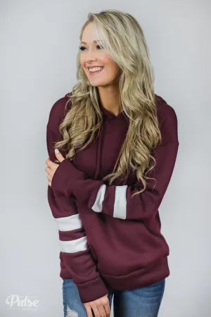 Feels Like Home Soft Hoodie- Burgundy