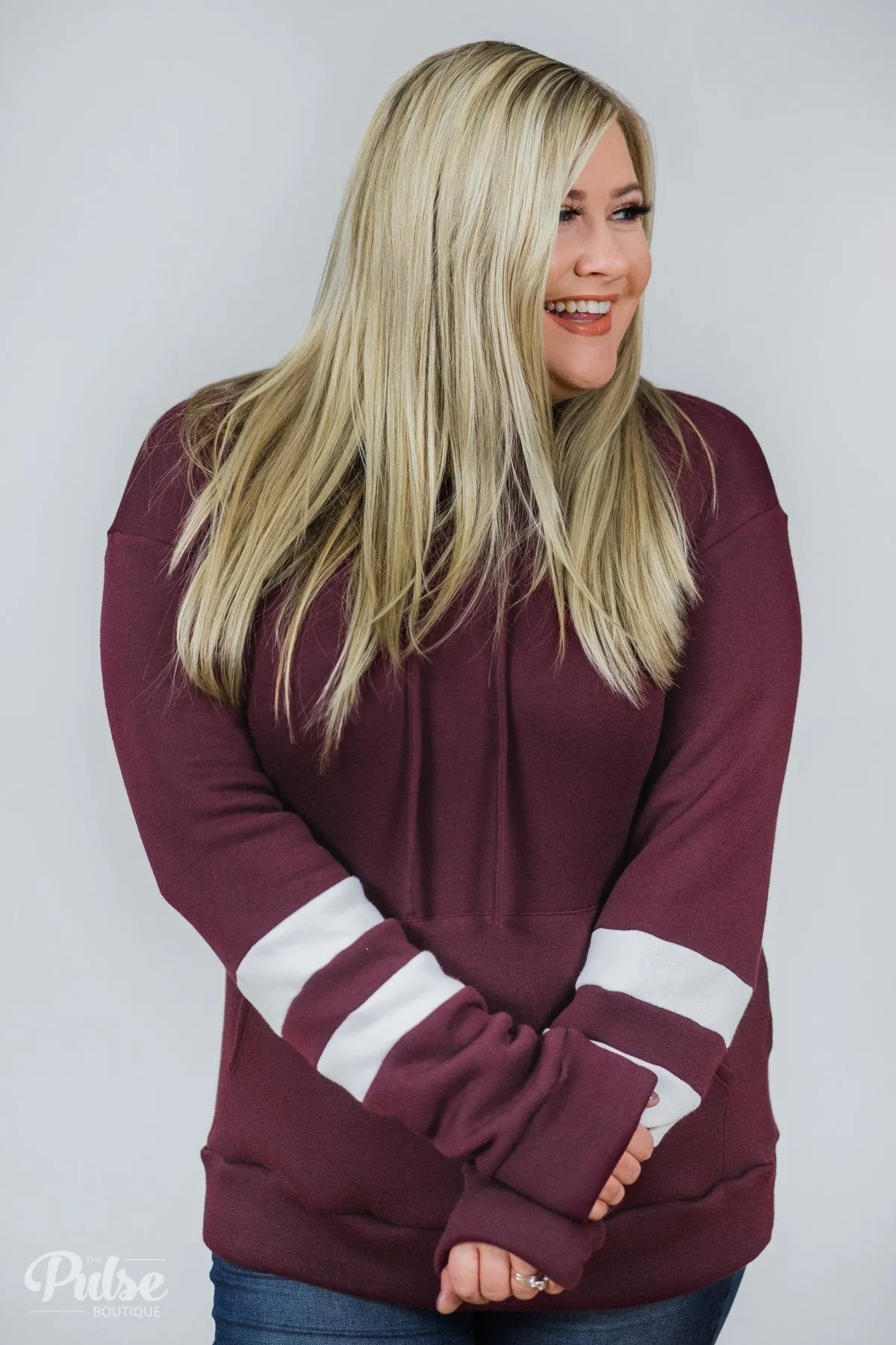 Feels Like Home Soft Hoodie- Burgundy
