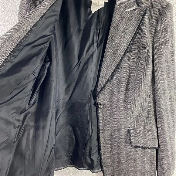 Feraud Virgin Wool Striped Blazer Jacket SZ 14