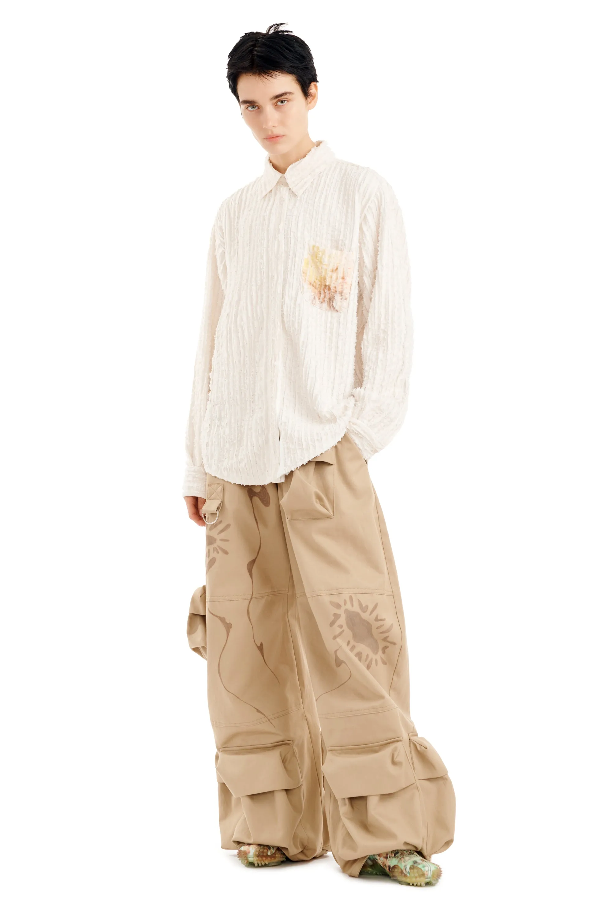 FLOWER DRIP CONVENTION BUTTON UP