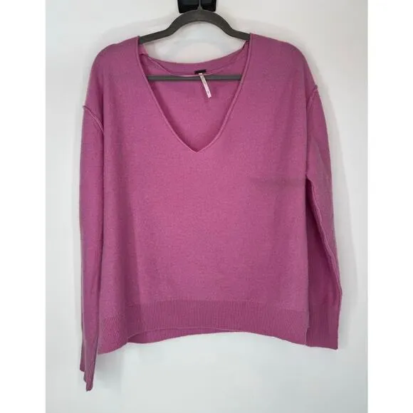 Free people harmony cashmere pink sweater S