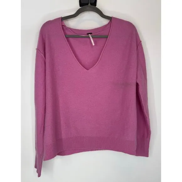 Free people harmony cashmere pink sweater S