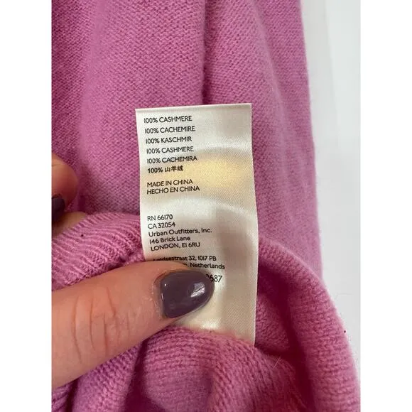 Free people harmony cashmere pink sweater S