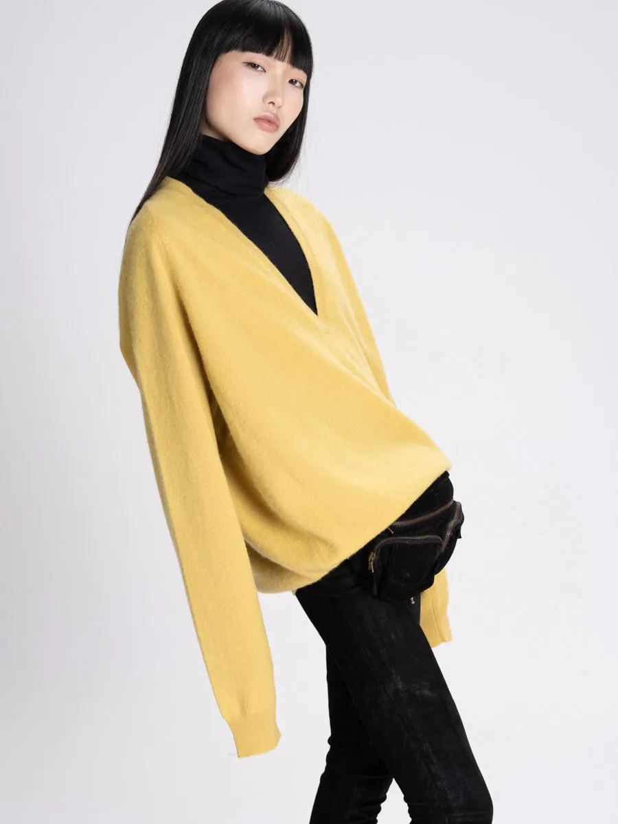 Frenckenberger Cashmere V-Neck Oversized Johnny Sweater
