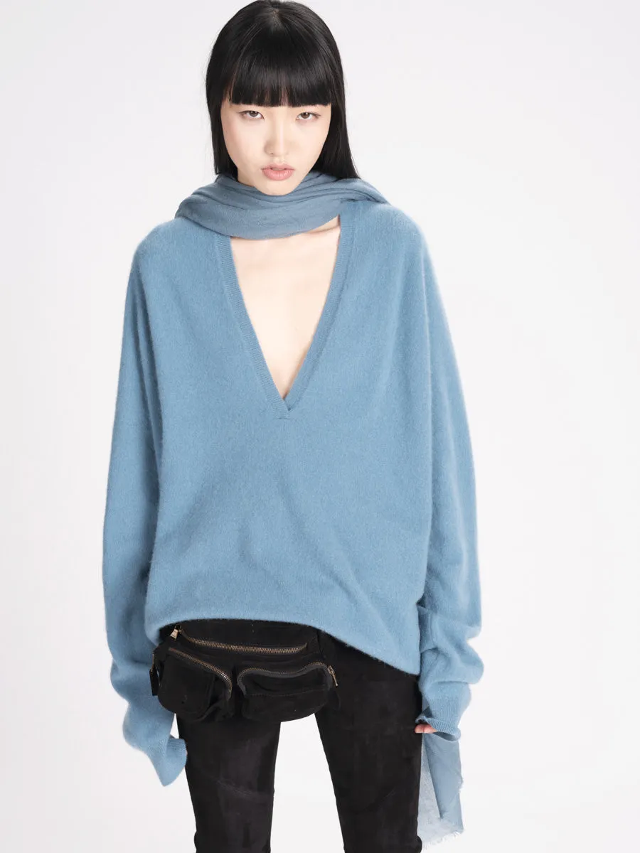 Frenckenberger Cashmere V-Neck Oversized Johnny Sweater