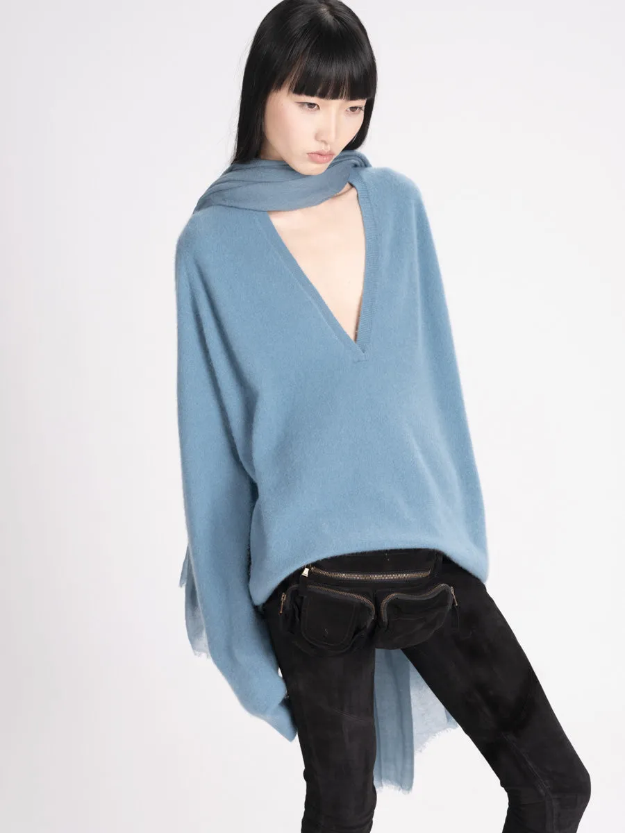 Frenckenberger Cashmere V-Neck Oversized Johnny Sweater