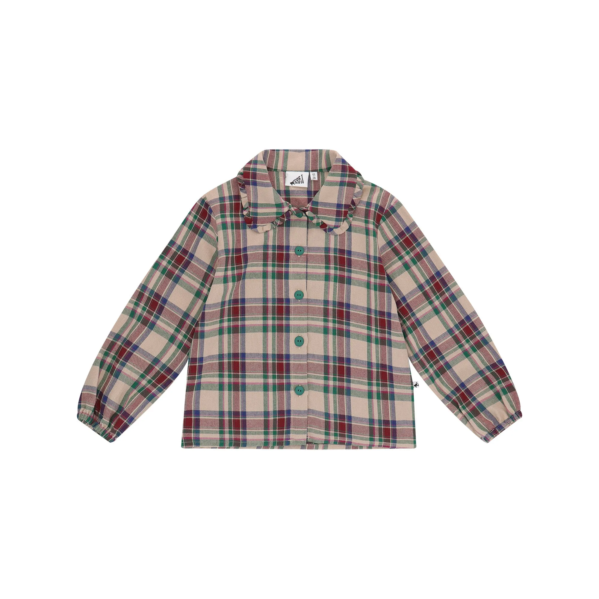 FRILL SHIRT Plaid
