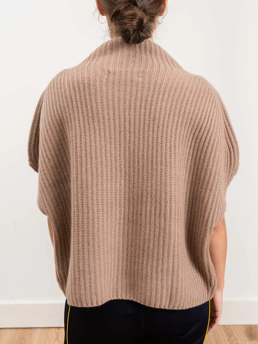 funnel rib sweater - carmello