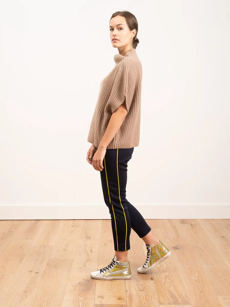 funnel rib sweater - carmello