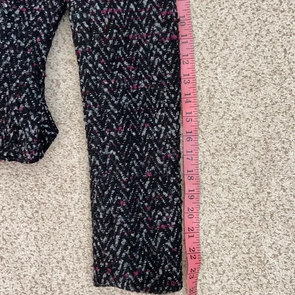 GAP Cropped Violet &amp; Black Tweed Coat, XS