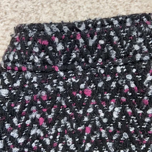 GAP Cropped Violet &amp; Black Tweed Coat, XS