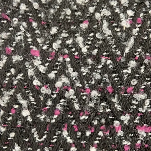 GAP Cropped Violet &amp; Black Tweed Coat, XS