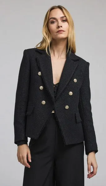 Generation Love Eliza Tweed Blazer - Black