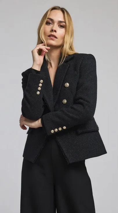 Generation Love Eliza Tweed Blazer - Black
