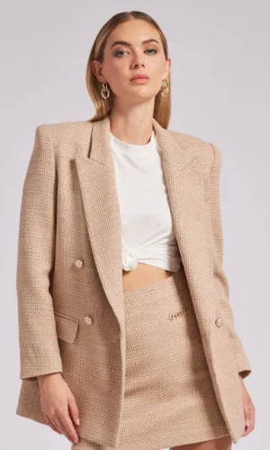 Generation Love Talen Tweed Blazer - Taupe