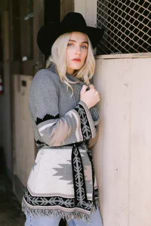 Gone With The West Aztec Cardigan Sweater