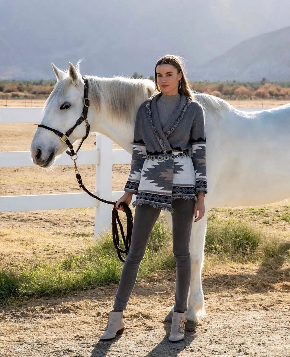 Gone With The West Aztec Cardigan Sweater