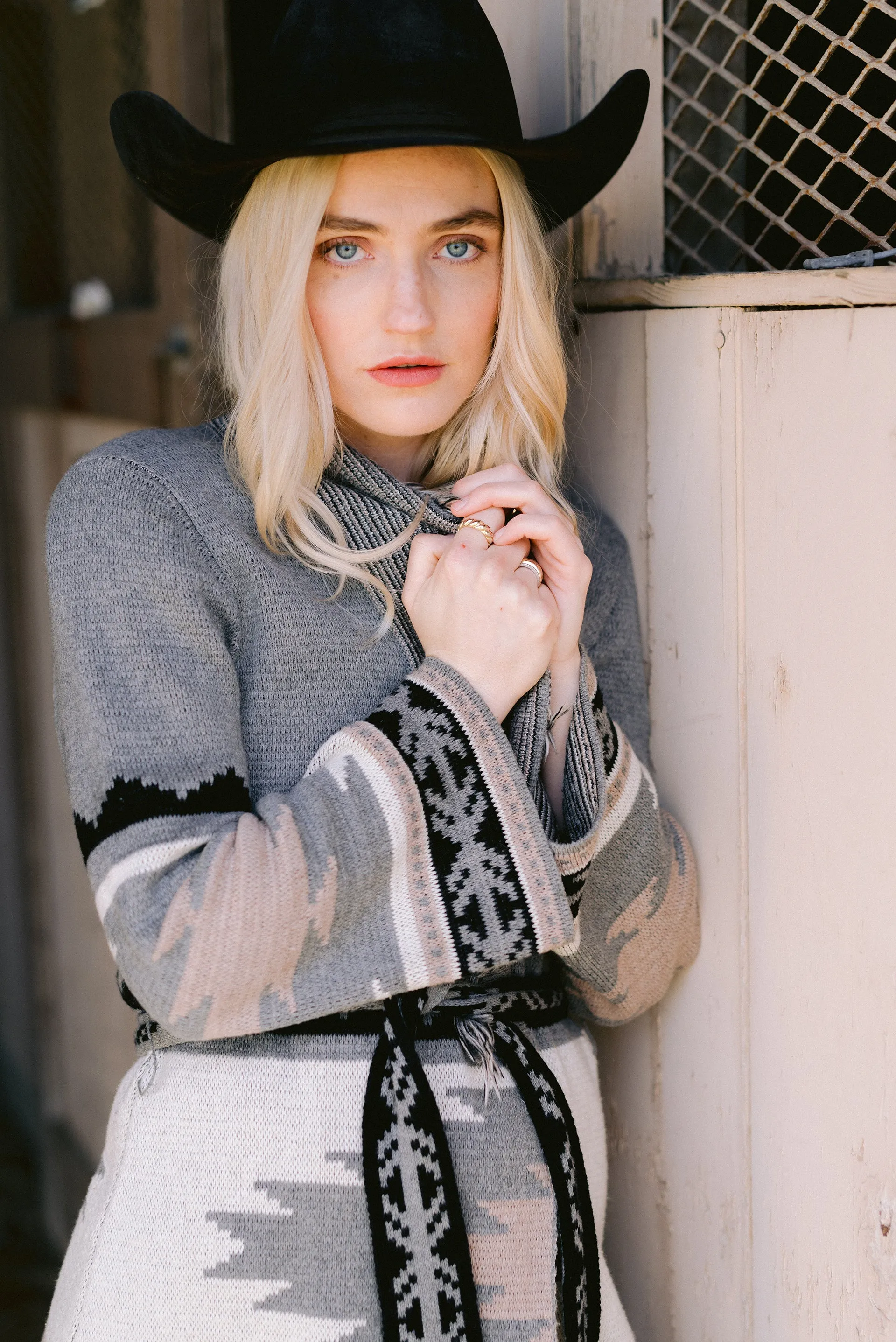 Gone With The West Aztec Cardigan Sweater
