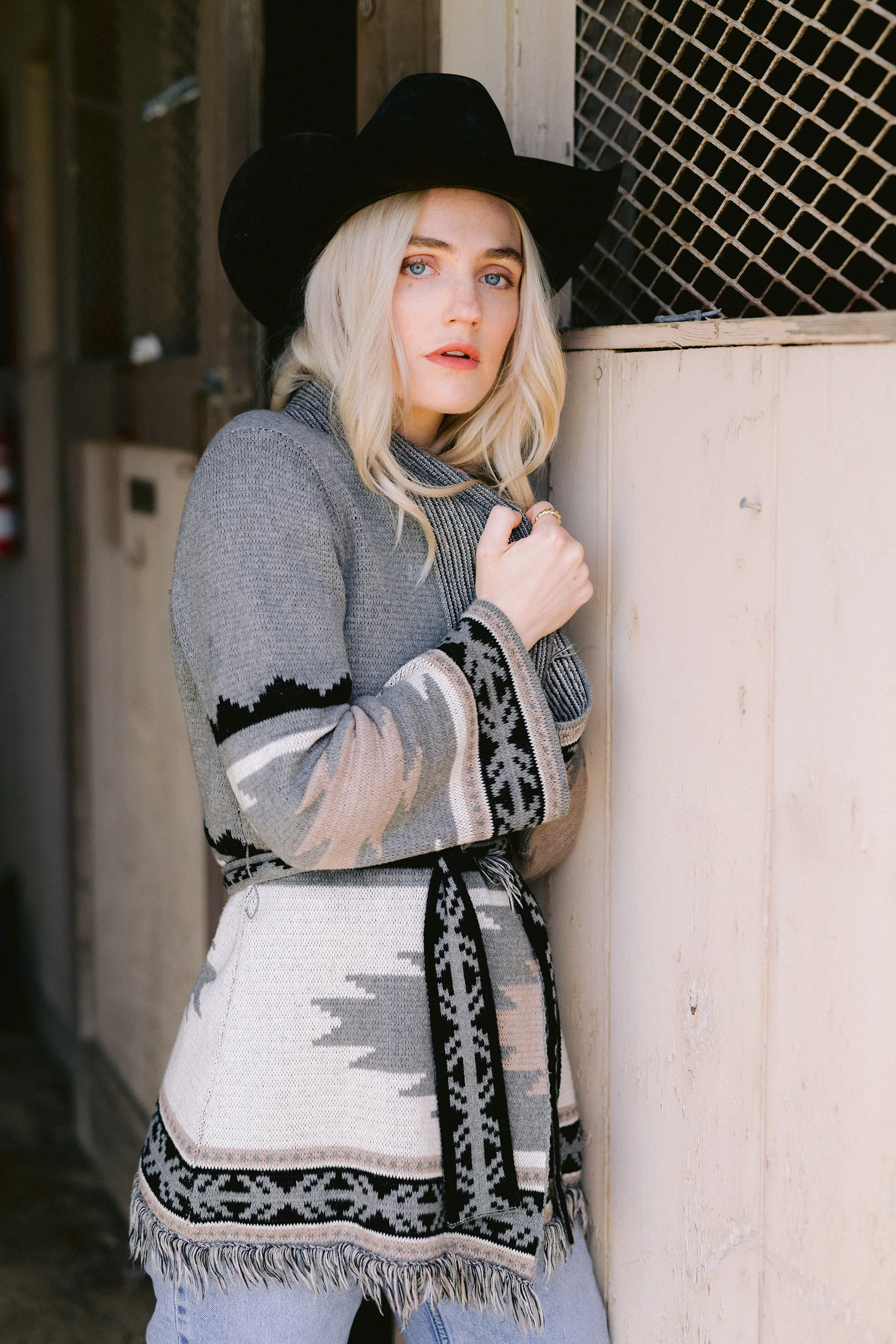 Gone With The West Aztec Cardigan Sweater