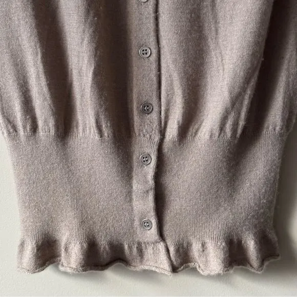 GUC YIGAL AZROUEL CASHMERE BUTTON UP CARDIGAN SWEATER SIZE MEDIUM