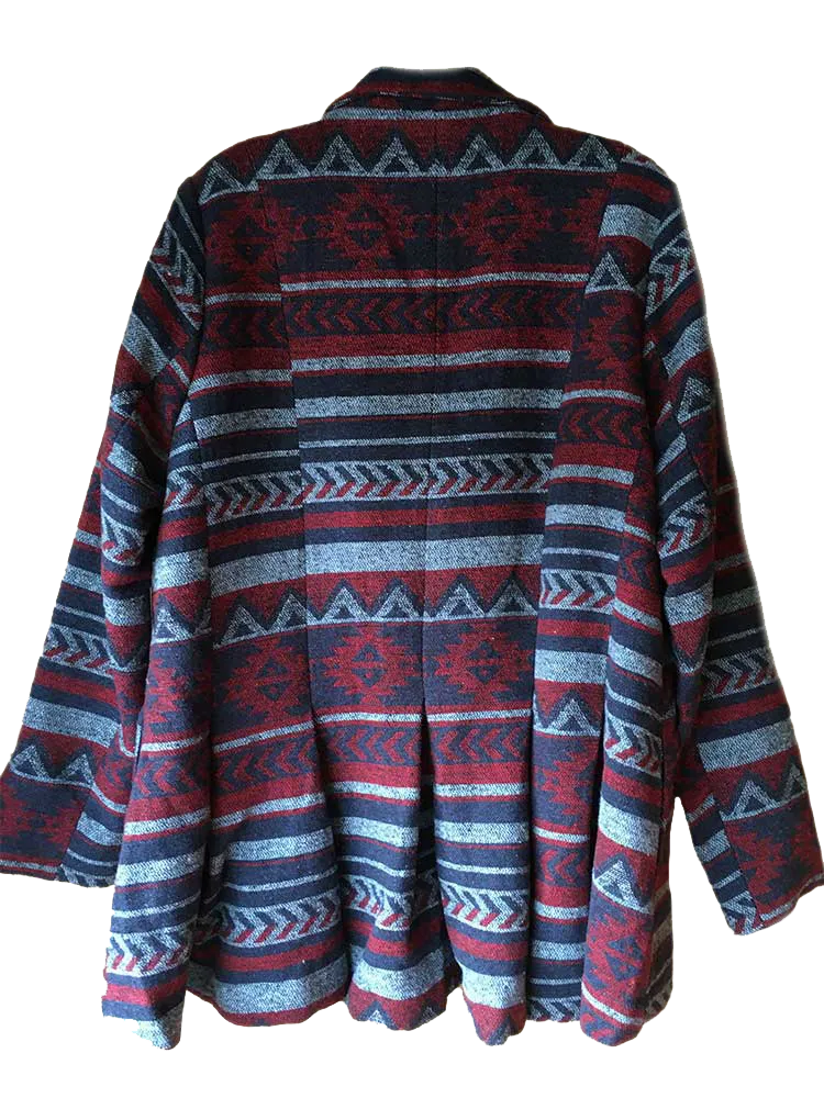 Gusseted Blaire Navy   Red Jacket