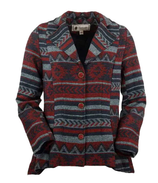 Gusseted Blaire Navy   Red Jacket